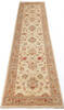 Chobi Beige Runner Hand Knotted 27 X 105 Area Rug 700-146196 Thumb 1