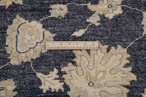 Chobi Black Hand Knotted 81 X 102 Area Rug 700-146198 Image 6