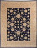 Chobi Black Hand Knotted 81 X 102 Area Rug 700-146198 Thumb 0