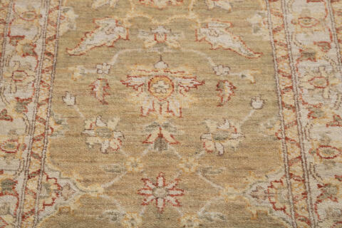 Chobi Green Runner Hand Knotted 24 X 2110 Area Rug 700-146199 Image 3