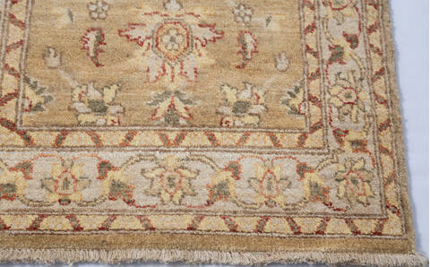 Chobi Green Runner Hand Knotted 24 X 2110 Area Rug 700-146199 Image 4