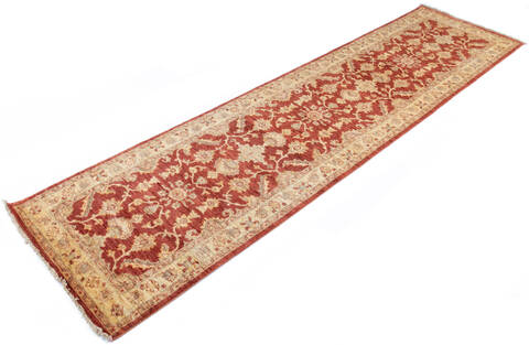 Chobi Red Runner Hand Knotted 31 X 1111 Area Rug 700-146200 Image 2