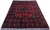 Khan Mohammadi Red Hand Knotted 51 X 66  Area Rug 700-146204 Thumb 1