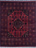 Khan Mohammadi Red Hand Knotted 51 X 66  Area Rug 700-146204 Thumb 0