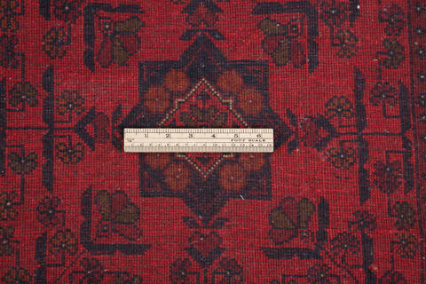 Khan Mohammadi Red Hand Knotted 50 X 63 Area Rug 700-146207 Image 6