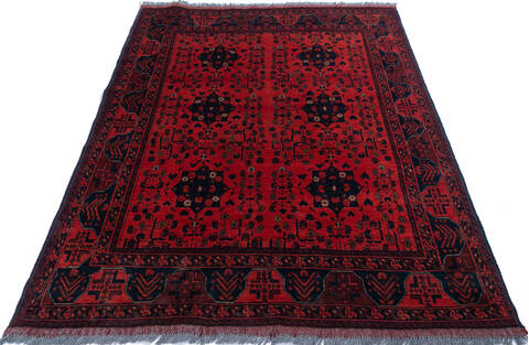 Khan Mohammadi Red Hand Knotted 411 X 62 Area Rug 700-146208 Image 1