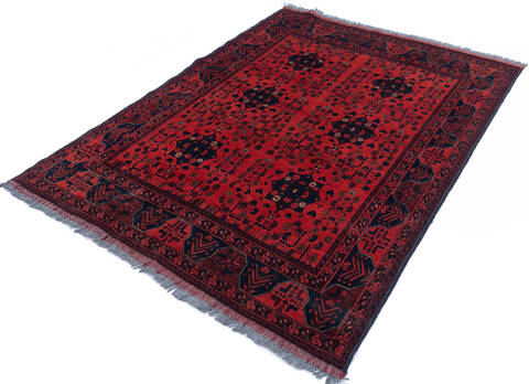 Khan Mohammadi Red Hand Knotted 411 X 62 Area Rug 700-146208 Image 2