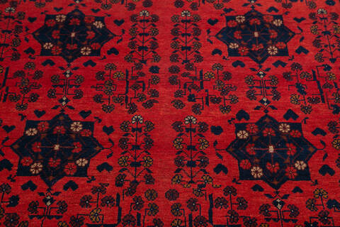 Khan Mohammadi Red Hand Knotted 411 X 62 Area Rug 700-146208 Image 3