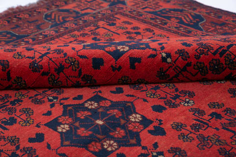 Khan Mohammadi Red Hand Knotted 411 X 62 Area Rug 700-146208 Image 5