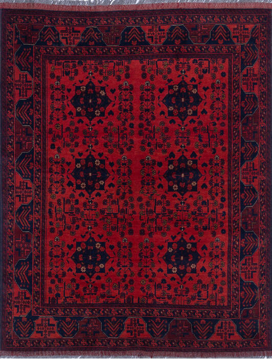 Khan Mohammadi Red Hand Knotted 411 X 62 Area Rug 700-146208 Image 0
