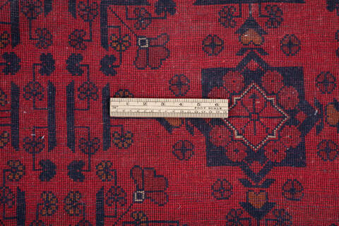 Khan Mohammadi Red Hand Knotted 411 X 65 Area Rug 700-146210 Image 4