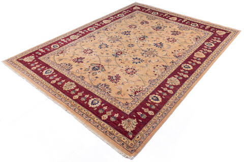 Chobi Beige Hand Knotted 82 X 108 Area Rug 700-146212 Image 2