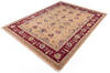 Chobi Beige Hand Knotted 82 X 108 Area Rug 700-146212 Thumb 2