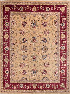 Chobi Beige Hand Knotted 8'2" X 10'8"  Area Rug 700-146212
