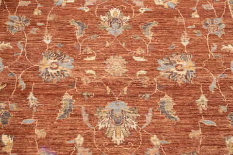Chobi Orange Hand Knotted 57 X 86 Area Rug 700-146214 Image 3