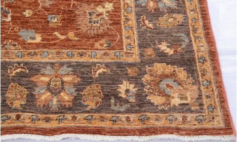 Chobi Orange Hand Knotted 57 X 86 Area Rug 700-146214 Image 4