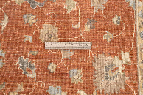 Chobi Orange Hand Knotted 57 X 86 Area Rug 700-146214 Image 6