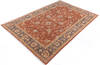 Chobi Orange Hand Knotted 57 X 86 Area Rug 700-146214 Thumb 2