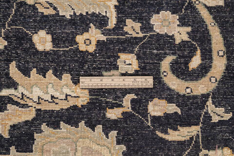Chobi Black Hand Knotted 93 X 124 Area Rug 700-146216 Image 6