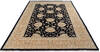 Chobi Black Hand Knotted 93 X 124  Area Rug 700-146216 Thumb 1