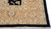 Chobi Black Hand Knotted 93 X 124  Area Rug 700-146216 Thumb 4