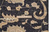 Chobi Black Hand Knotted 93 X 124  Area Rug 700-146216 Thumb 6