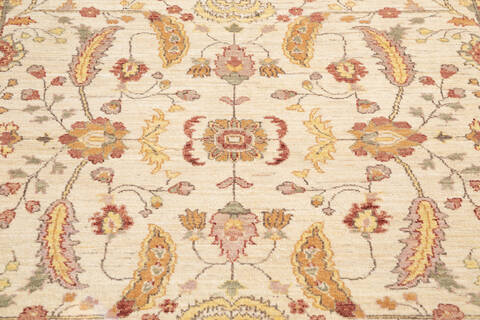 Chobi Beige Hand Knotted 60 X 91 Area Rug 700-146218 Image 3
