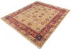 Chobi Yellow Hand Knotted 80 X 97  Area Rug 700-146221 Thumb 2