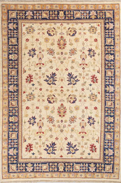 Afghan Modern Chobi Goat Carpet Hand Knotted 160x210 Multi-coloured 