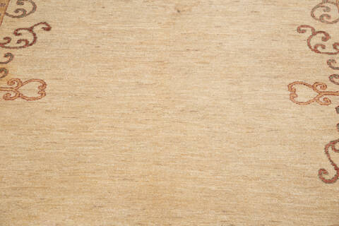 Gabbeh Beige Hand Knotted 65 X 89 Area Rug 700-146225 Image 3