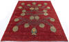 Gabbeh Red Hand Knotted 67 X 87  Area Rug 700-146226 Thumb 7