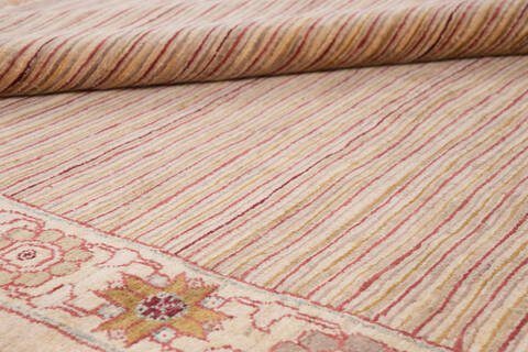 Gabbeh Beige Hand Knotted 410 X 65 Area Rug 700-146227 Image 6