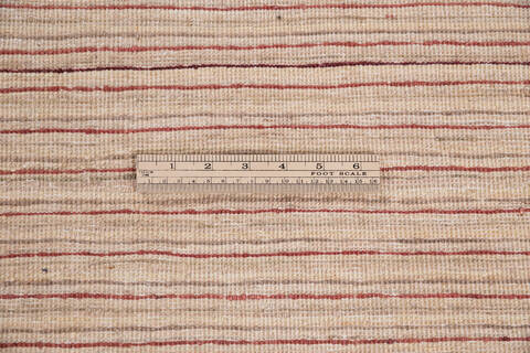 Gabbeh Beige Hand Knotted 410 X 65 Area Rug 700-146227 Image 7