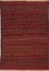 Kilim Red Hand Knotted 46 X 63  Area Rug 700-146229 Thumb 0