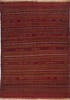 Kilim Red Hand Knotted 46 X 63 Area Rug 700-146229 Thumb 0