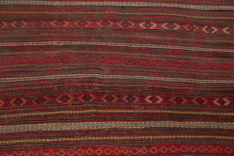 Kilim Red Hand Knotted 44 X 58 Area Rug 700-146230 Image 3
