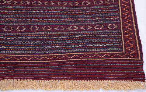 Kilim Red Hand Knotted 47 X 510 Area Rug 700-146231 Image 4
