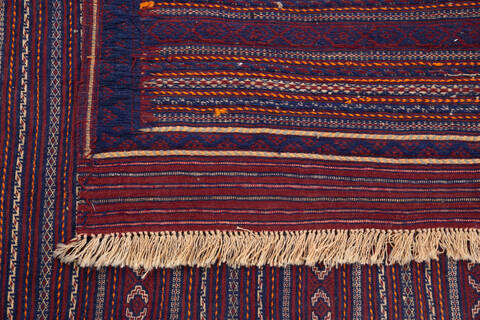 Kilim Red Hand Knotted 47 X 510 Area Rug 700-146231 Image 5