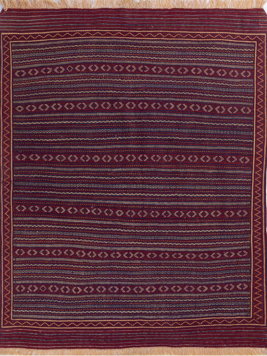 Kilim Red Hand Knotted 47 X 510 Area Rug 700-146231 Image 0