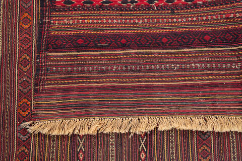 Kilim Red Hand Knotted 47 X 60 Area Rug 700-146232 Image 5