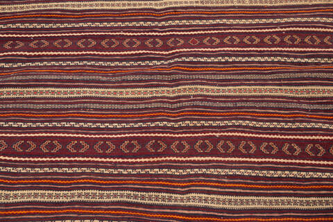 Kilim Red Hand Knotted 46 X 60 Area Rug 700-146234 Image 3