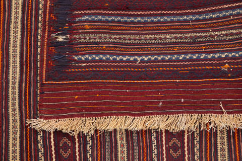 Kilim Red Hand Knotted 46 X 60 Area Rug 700-146234 Image 5