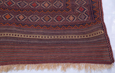 Kilim Red Hand Knotted 44 X 68 Area Rug 700-146236 Image 4