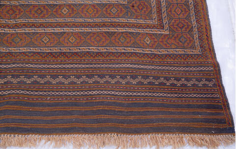 Kilim Red Hand Knotted 45 X 60 Area Rug 700-146237 Image 4