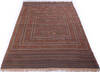 Kilim Red Hand Knotted 45 X 60 Area Rug 700-146237 Thumb 1