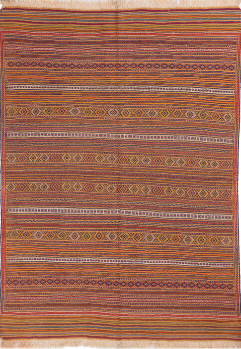 Kilim Multicolor Hand Knotted 44 X 60 Area Rug 700-146238 Image 0