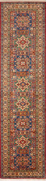Kazak Red Runner Hand Knotted 2'8" X 10'2"  Area Rug 700-146239
