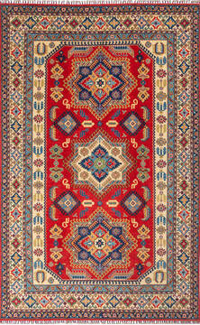 Kazak Red Hand Knotted 6'5" X 10'2"  Area Rug 700-146247