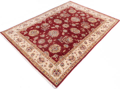 Chobi Red Hand Knotted 410 X 611 Area Rug 700-146256 Image 2