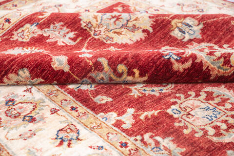 Chobi Red Hand Knotted 410 X 611 Area Rug 700-146256 Image 5